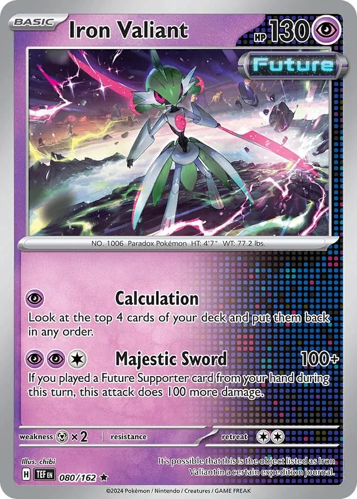 Pokémon Iron Valiant 080/162 - 1pcs