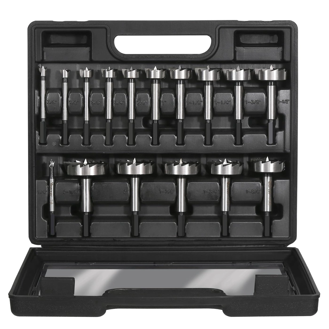 Vearter Forstner Drill Bit Set - HCS 16PCS 1/4'' to 2-1/8''