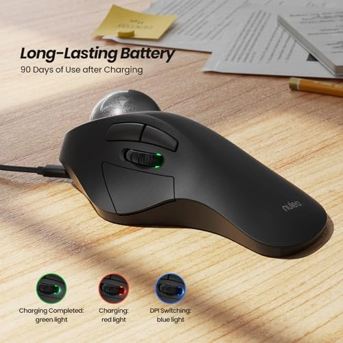 M505 Ergonomic Trackball Mouse - Bluetooth USB