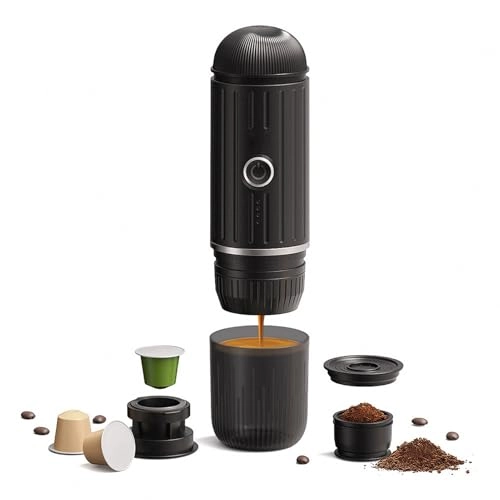 Portable Coffee Machine - 80ml capsule or powder