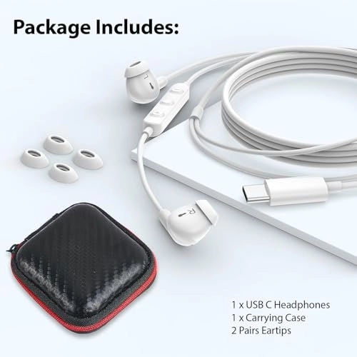 USB C Headphones - Wired Earbud