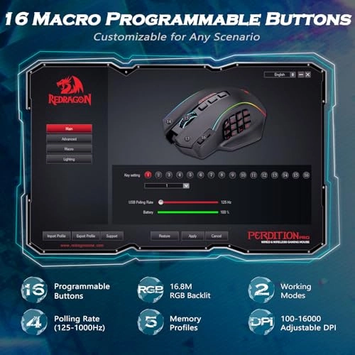 M901 Perdition Gaming Mouse - USB