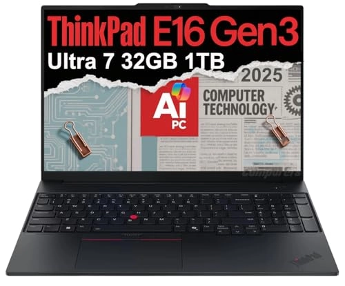 ThinkPad E16 Gen 3 21SS - 16'' Core Ultra 7 255H 32GB DDR5 1TB SSD