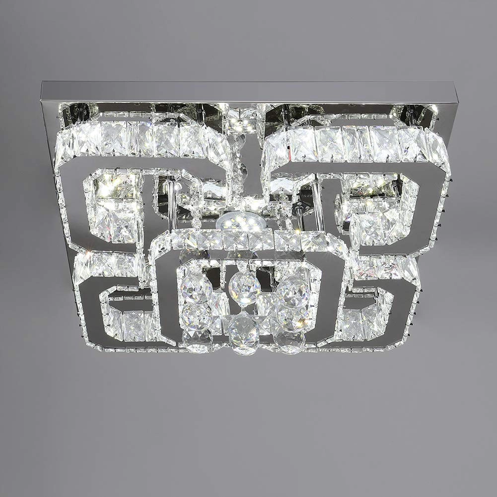 XEMQENER Crystal Chandelier - Cool White
