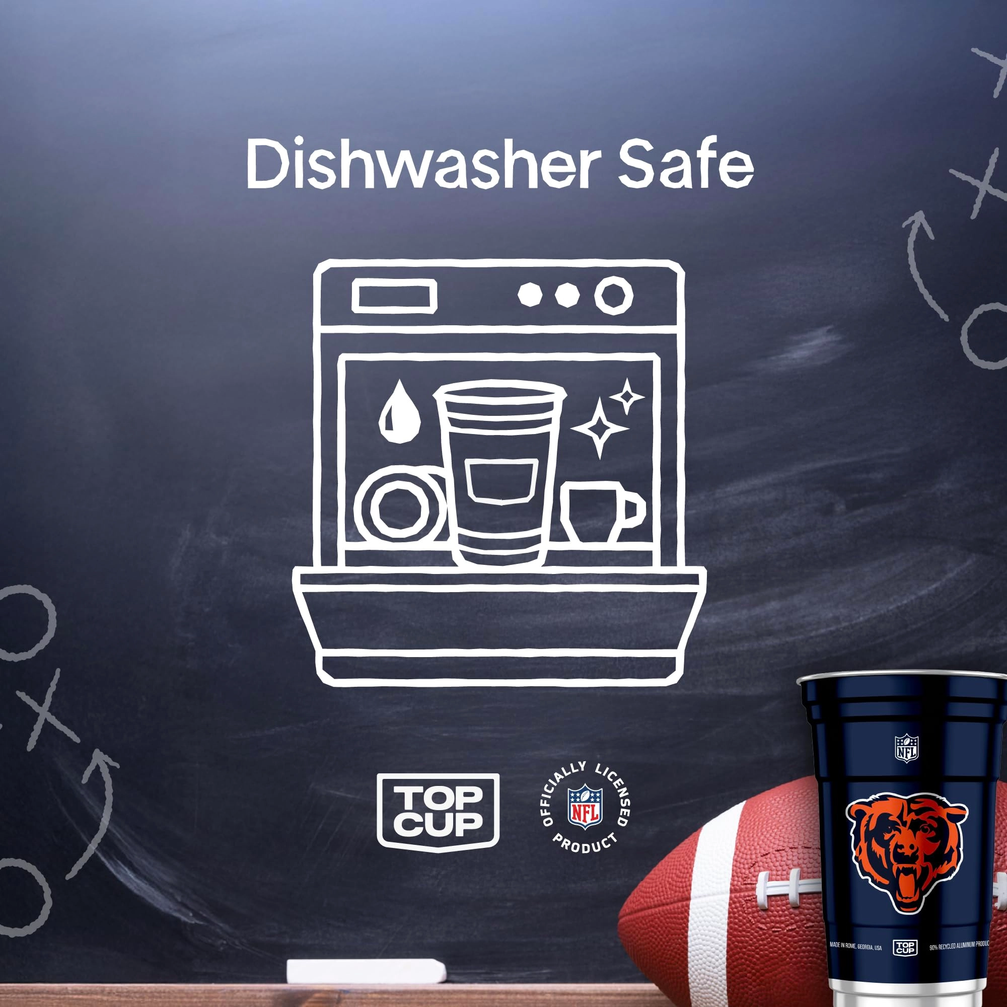 Chicago Bears Reusable Cup - 20 pcs