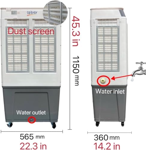Remote Evaporative Air Cooler - 60 Liters