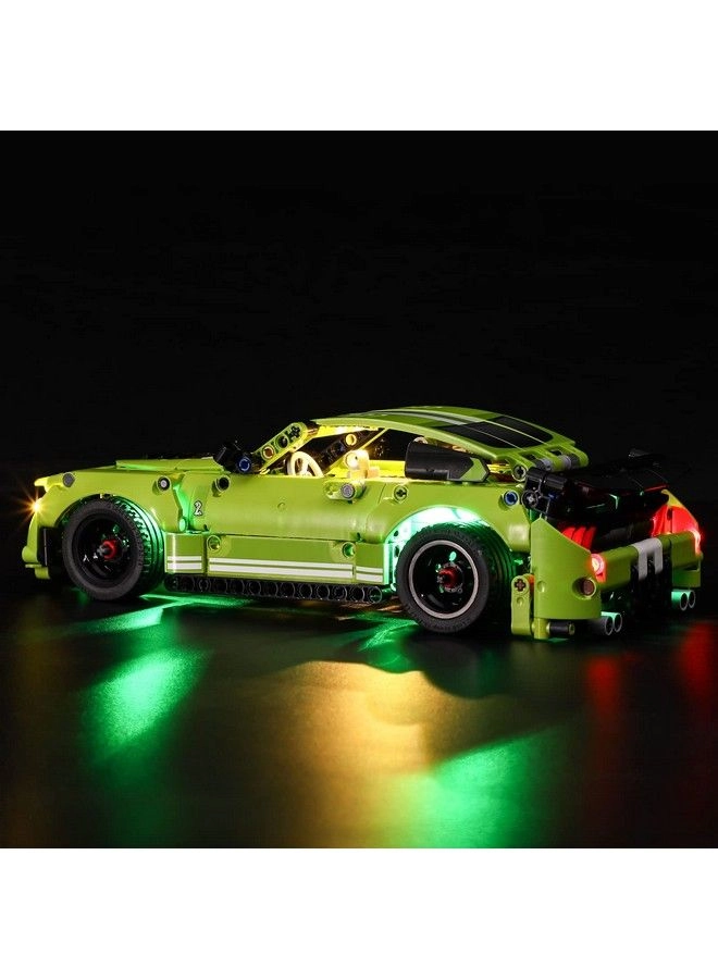 Led Lighting Kit For Techinc Ford Mustang Shelby Gt500 - Compatible With Lego 42138