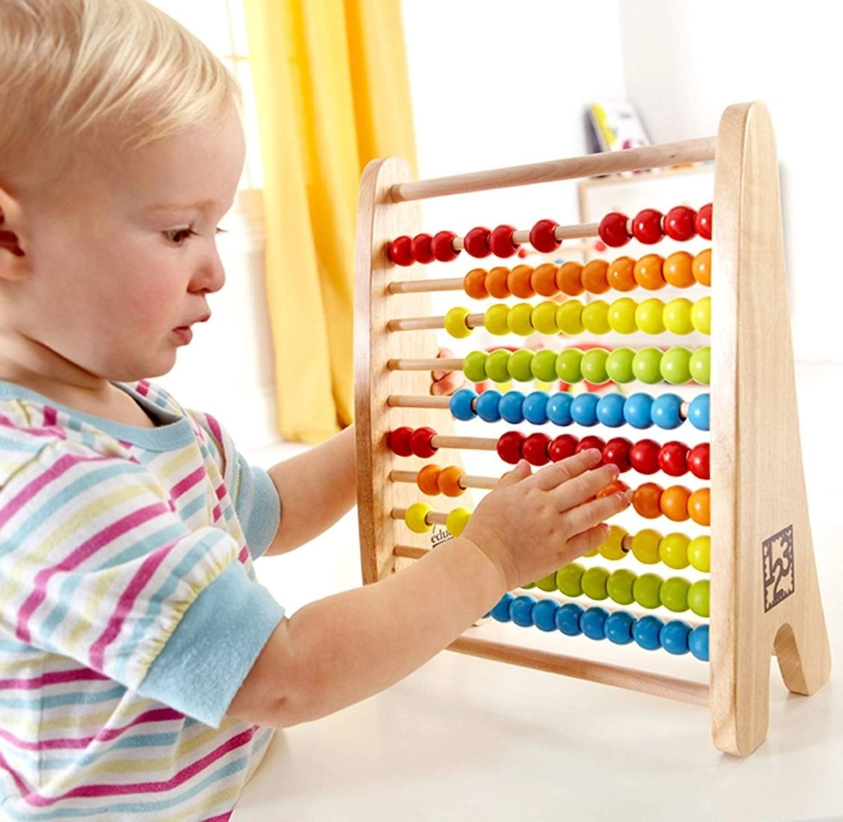 Rainbow Bead Abacus - 3 +