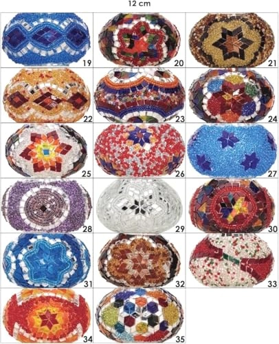 5-Globe Mosaic Ceiling Chandelier