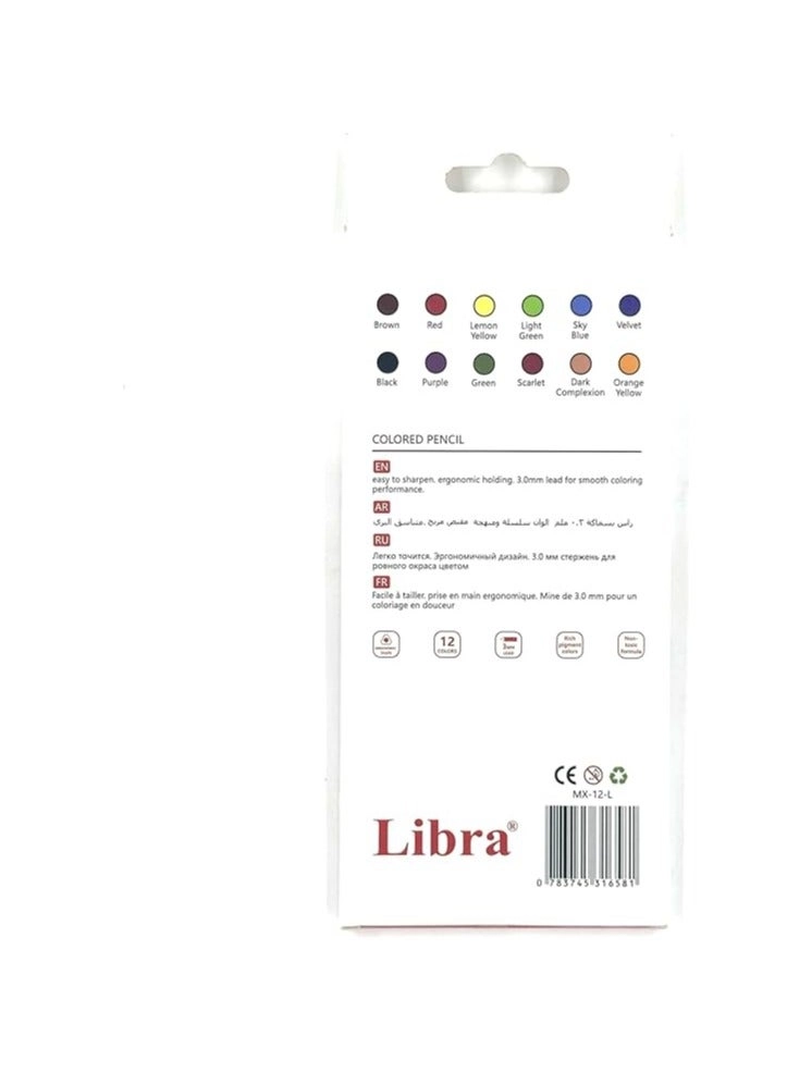 Coloured Pencils - 12-Pack