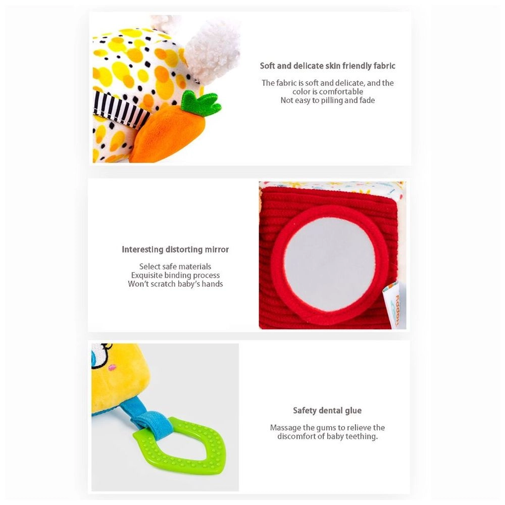 Baby Stroller Plush Hanging Mobile Rattle Toy - Suitable for 3 months and above