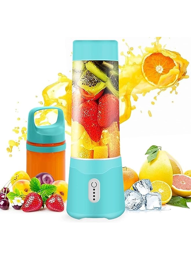 Personal Blender Mini Fruit Juicer - USB Rechargeable 6 Stainless Steel Blades