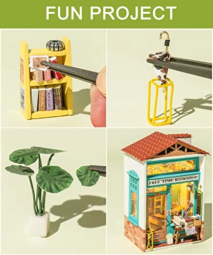 DIY Miniature Dollhouse Kit - Sam's Bookstore 1:24 Scale