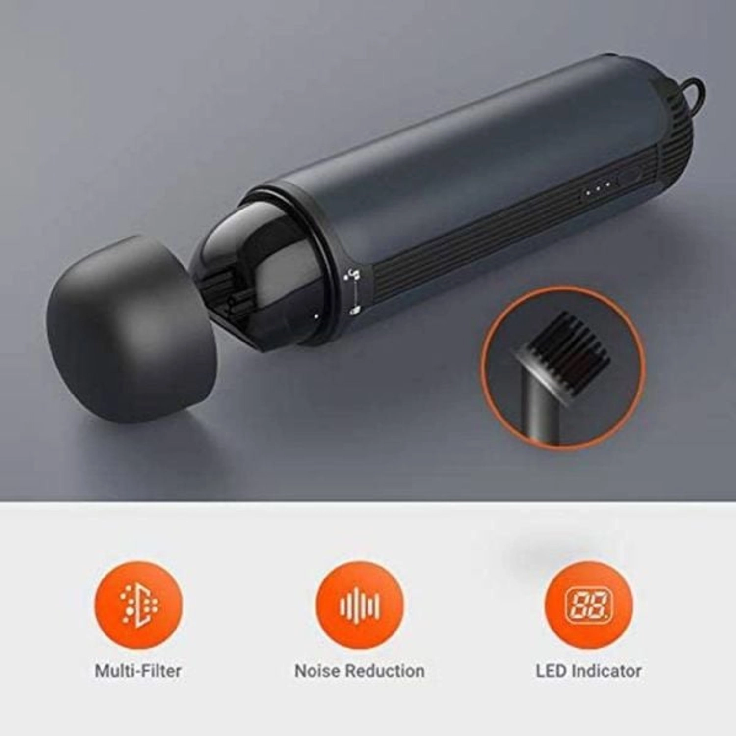 80W Portable Vacuum Cleaner - 2000 mAh