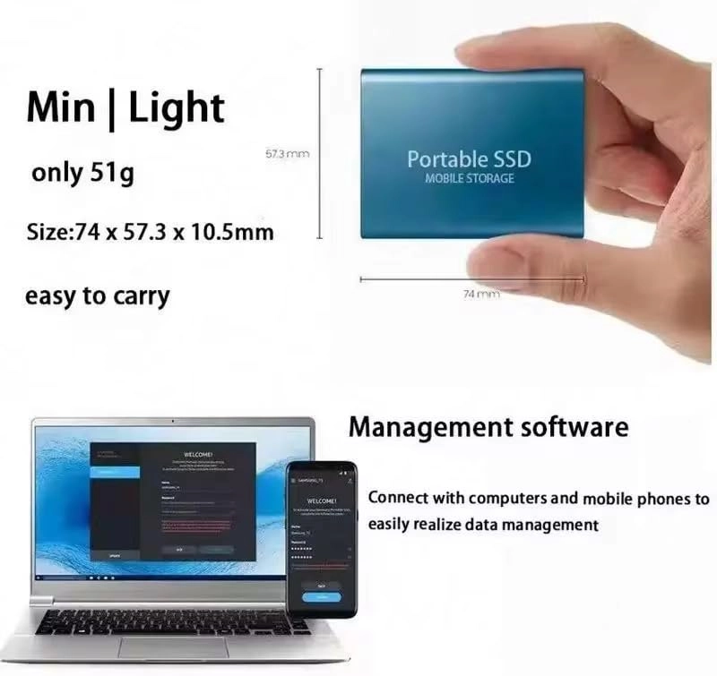 Portable External Hard Drive - 4TB