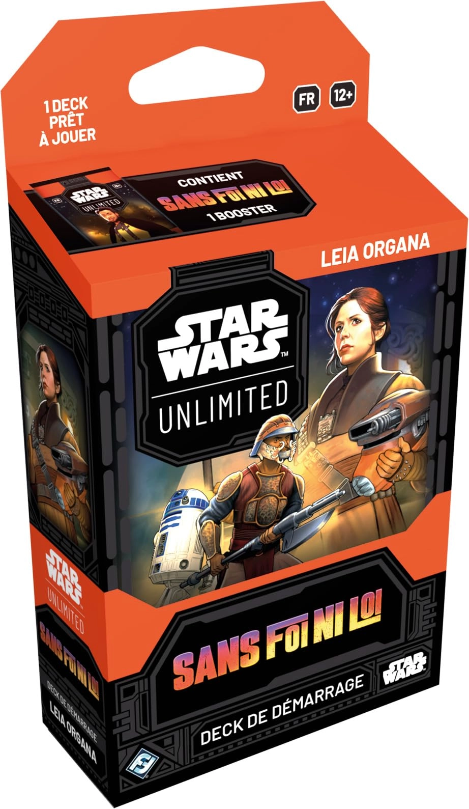 Fantasy Flight Games Star Wars: Unlimited Without Faith or Law - Leia Organa Start Deck - Trading Card Game (French)