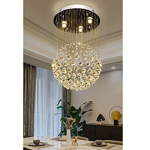 GU10 Round Crystal Chandelier - Dimmable