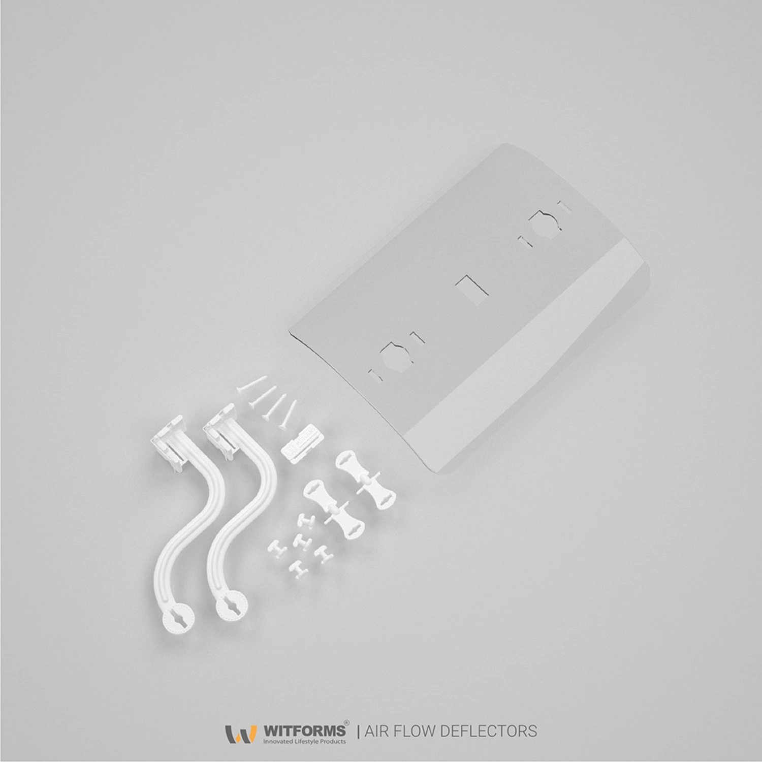 Window AC Air Deflector - Transparent 600 mm