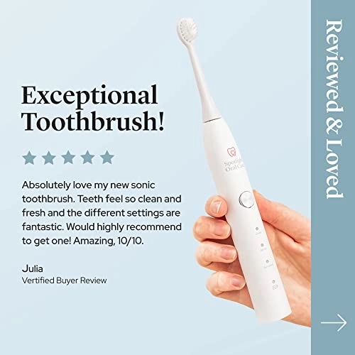 Sonic Toothbrush - 2-Minute Self Timer 3 Speed 48000 Reps/Min