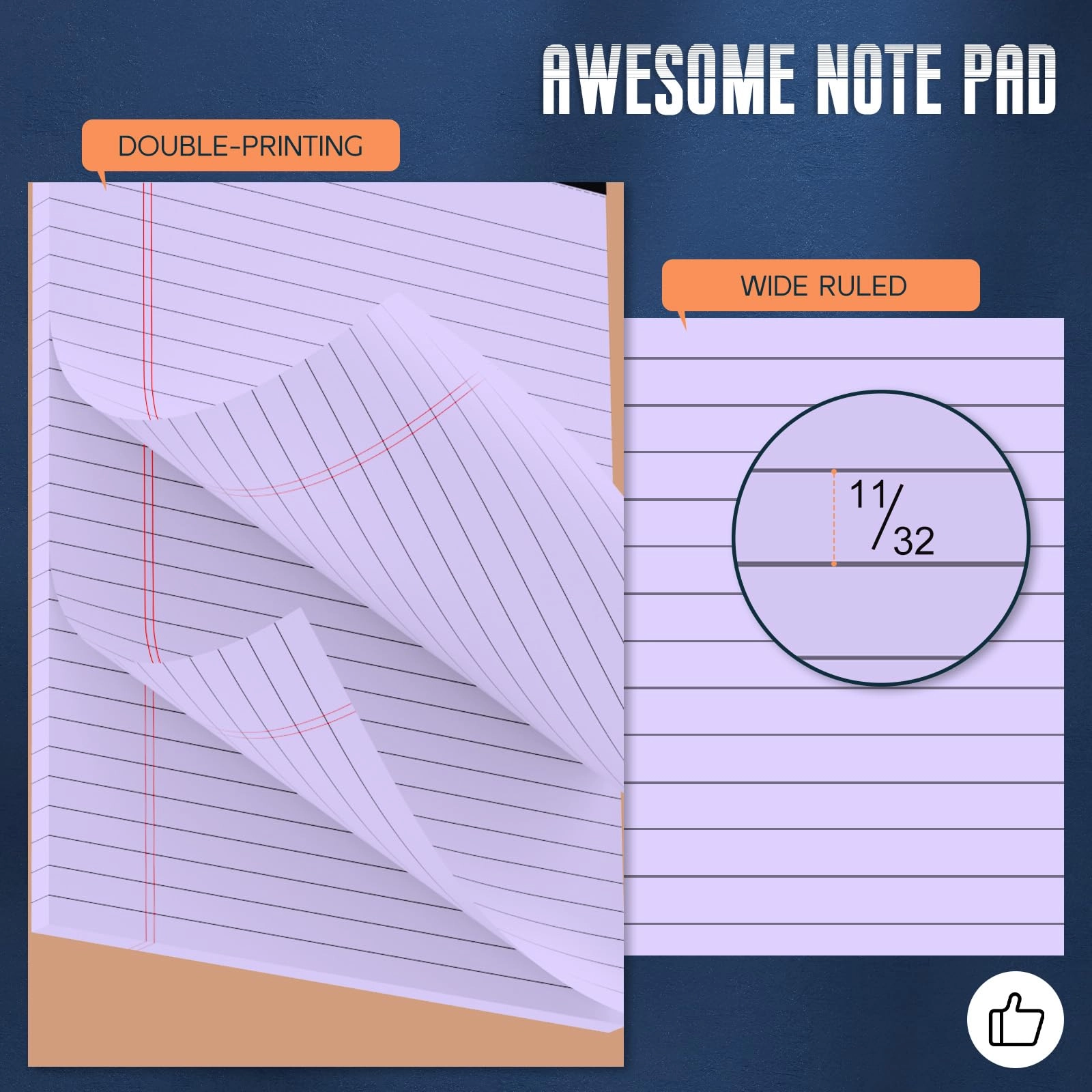 Legal Pad 8.5 x 11 Softcover - Lined 30 Sheets