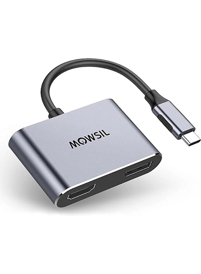 MOWSIL USB Type C to Dual HDMI 4K Adapter - USB 3.1