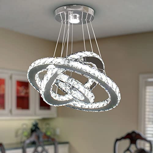 Crystal Ring Chandelier - Cool White (6000K-6500K)