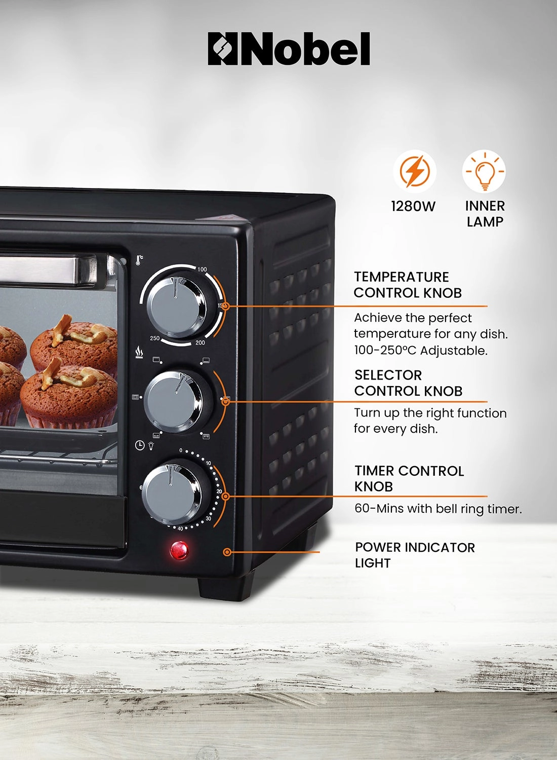 NEO20 Electric Oven Black