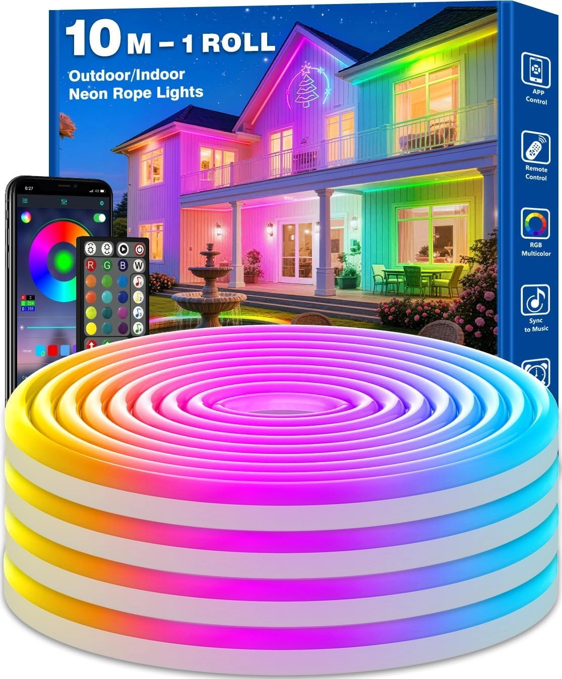 ahrlhr Neon Rope Lights - 10 Metres