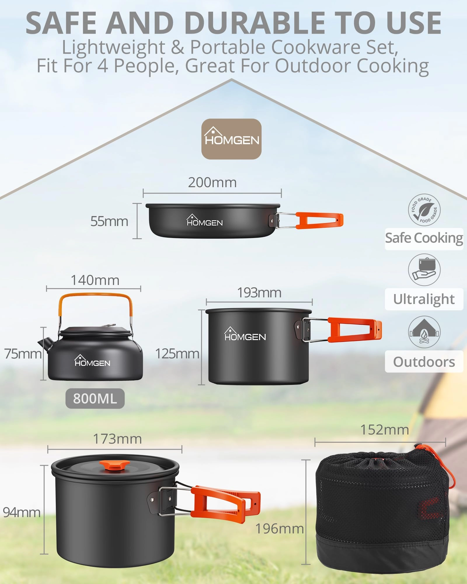 Camping Cooking Set - 16 piece(s)