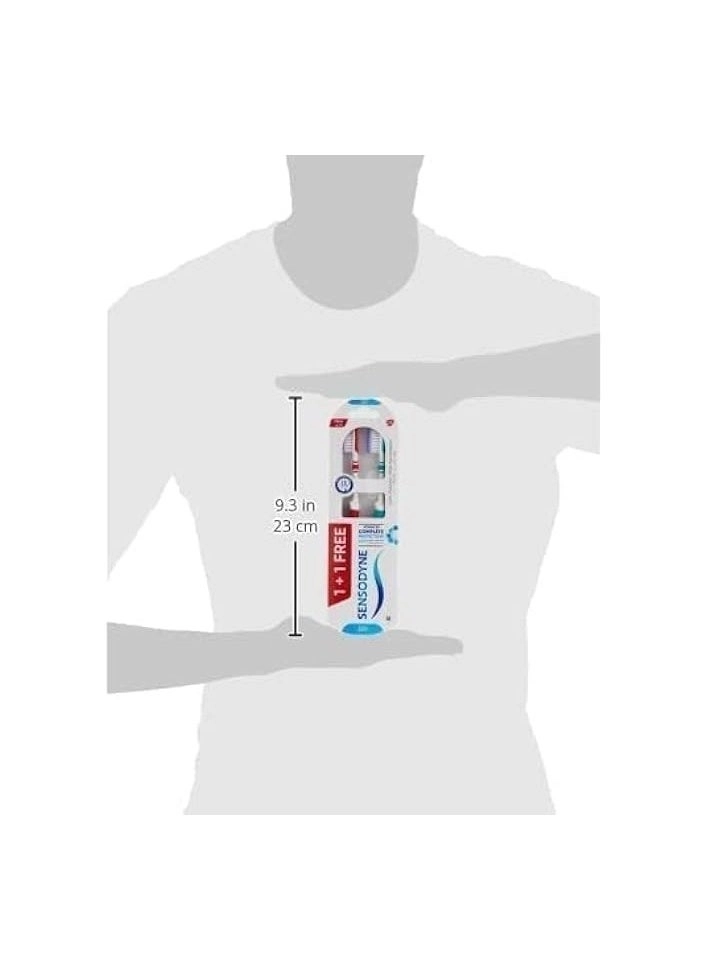 Soft Toothbrush Complete Protection - 2-Piece Pack Multicolour