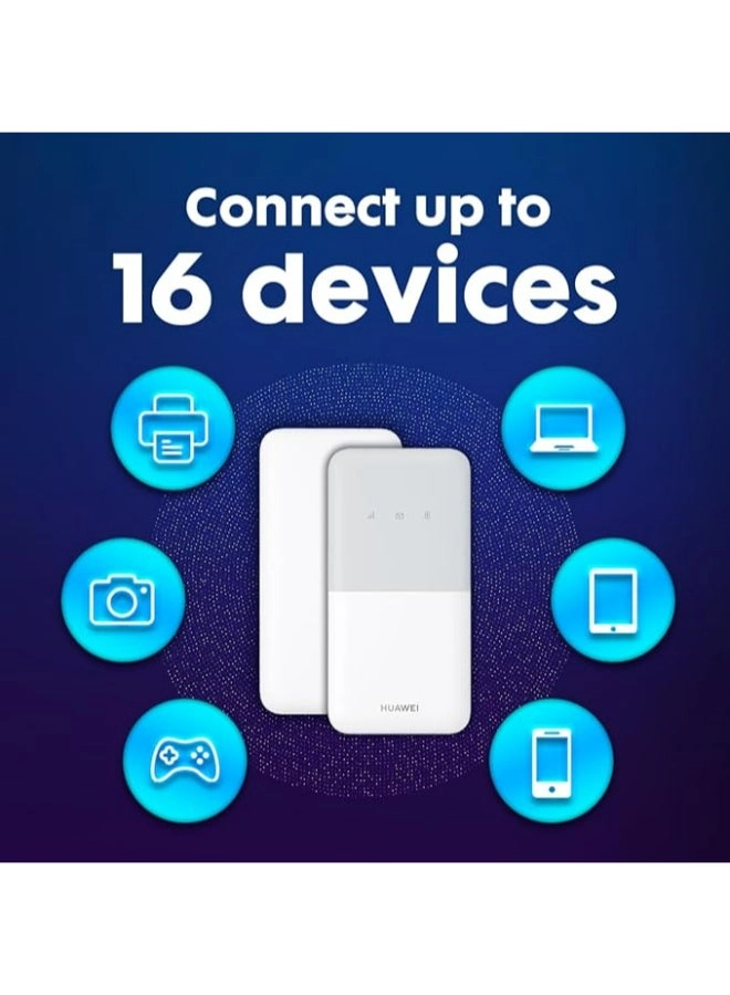 Mobile WiFi 5 - 4G 802.11b, 802.11g, 802.11n 195 Mbps