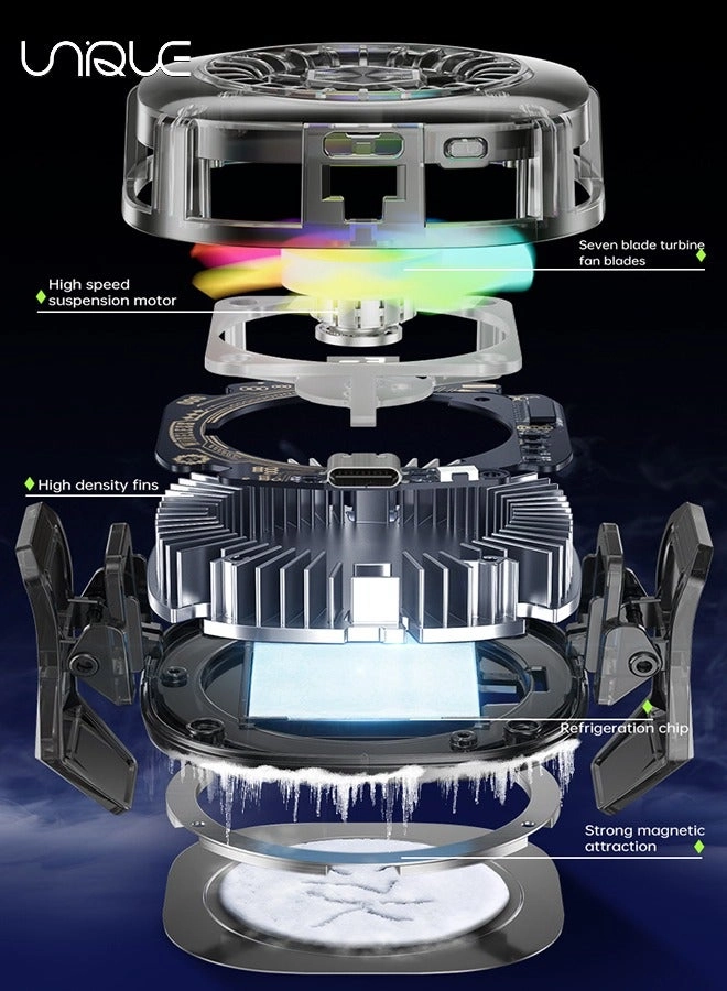 Magnetic Phone Cooler - RGB Transparent