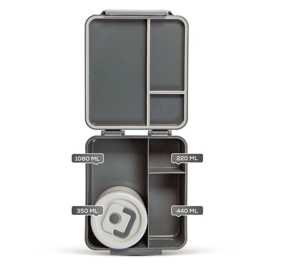 Bento Lunch Box With Steel Food Jar - Think Big Blush 1.74L