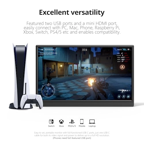 Portable Monitor - 15.6 Inch 1080P
