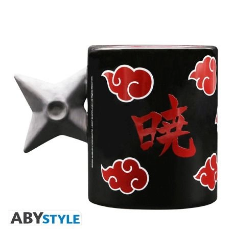 NARUTO SHIPPUDEN Shuriken Akatsuki Mug - 3D handle 460 ml