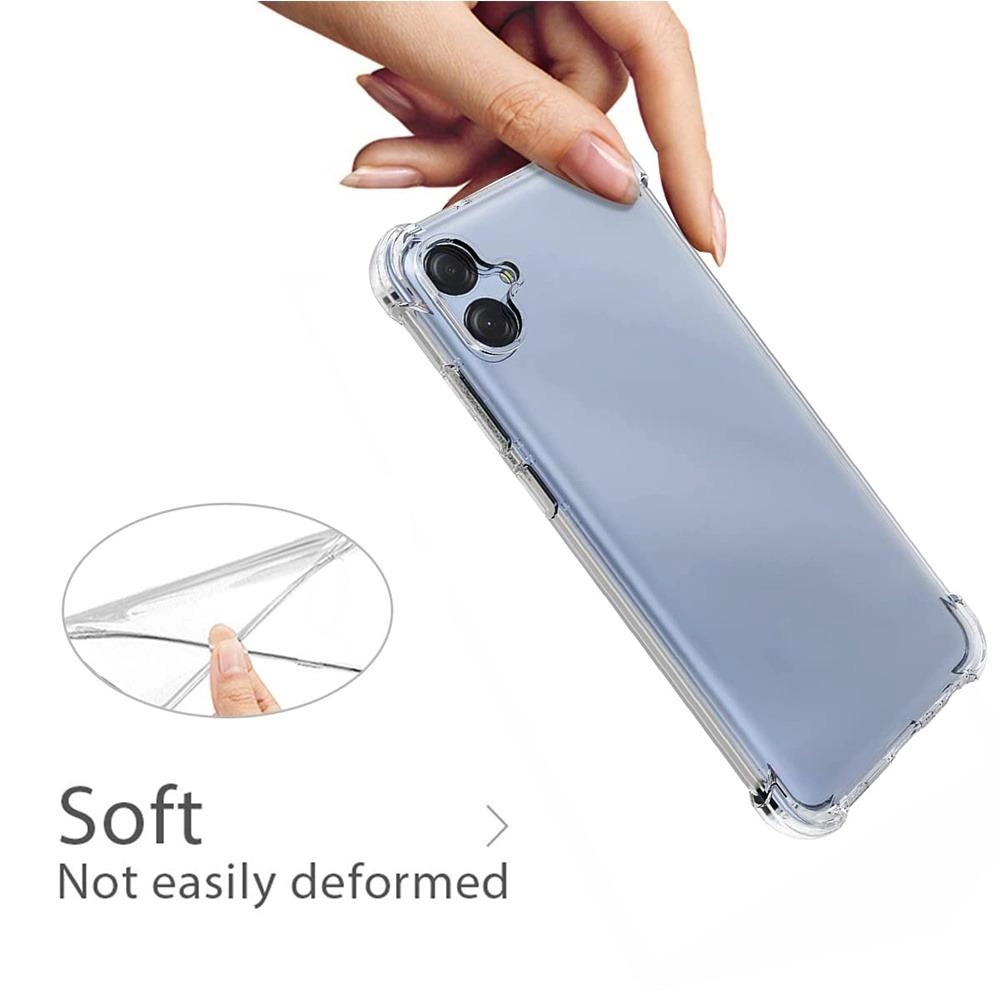Transparent Cover - White + Tempered Glass for Samsung A07