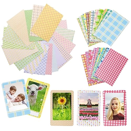 Colorful Photo Paper Frame Set - 140 pieces 8.5 x 5.5 cm