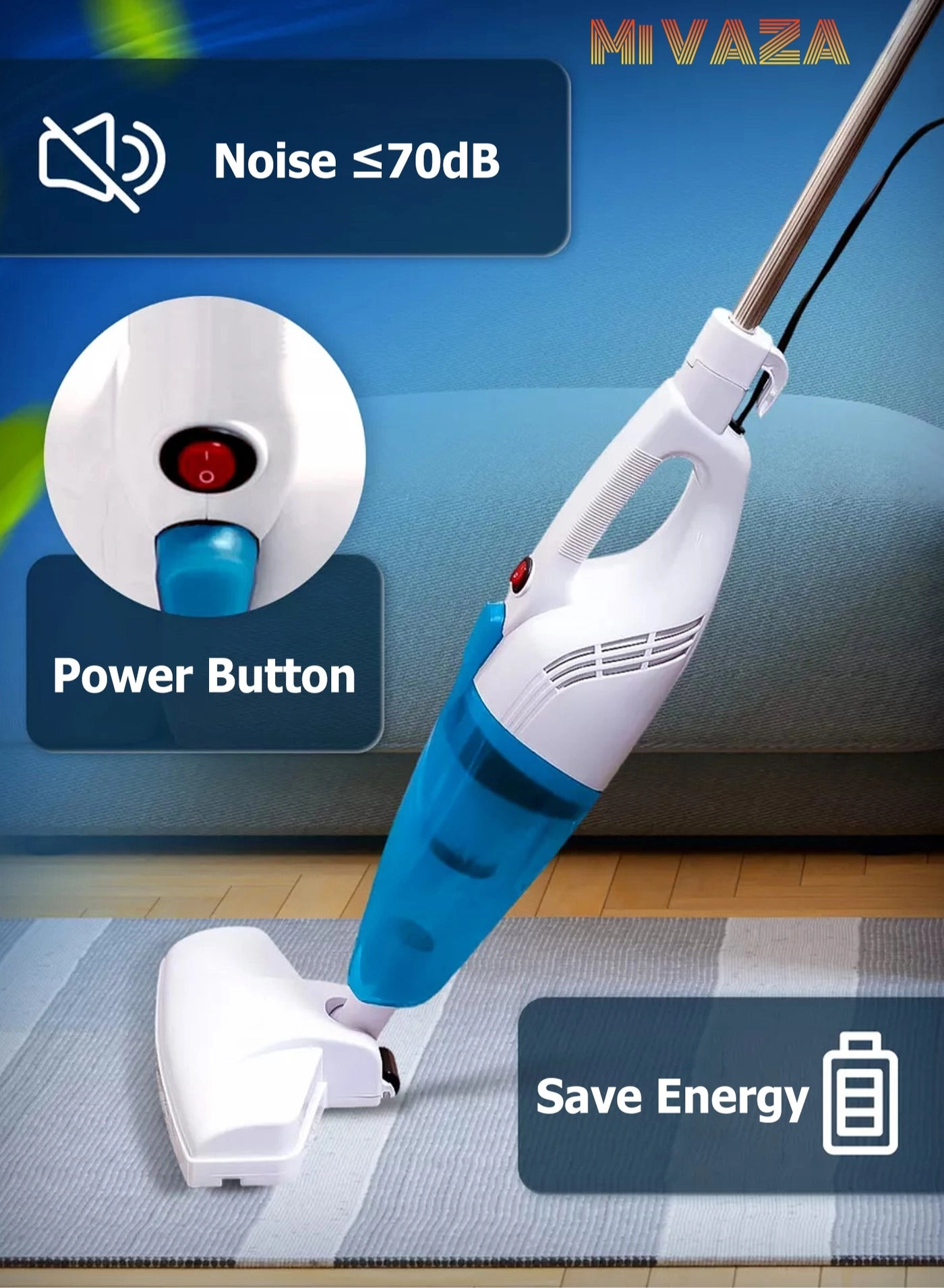 2-in-1 Corded Vacuum Cleaner (MZ40712)