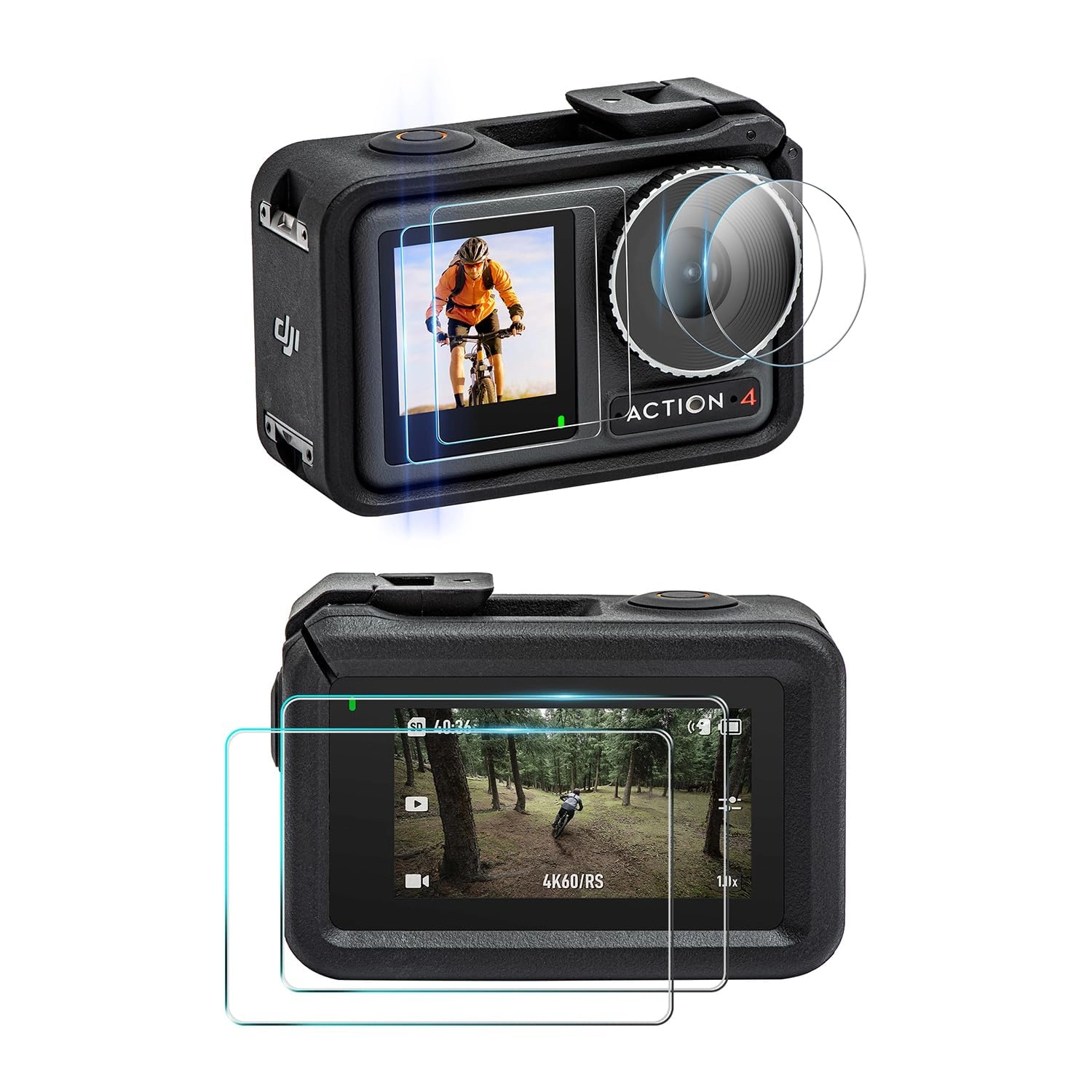 eWINNER Screen Protector + Lens Film - DJI OSMO Action 4