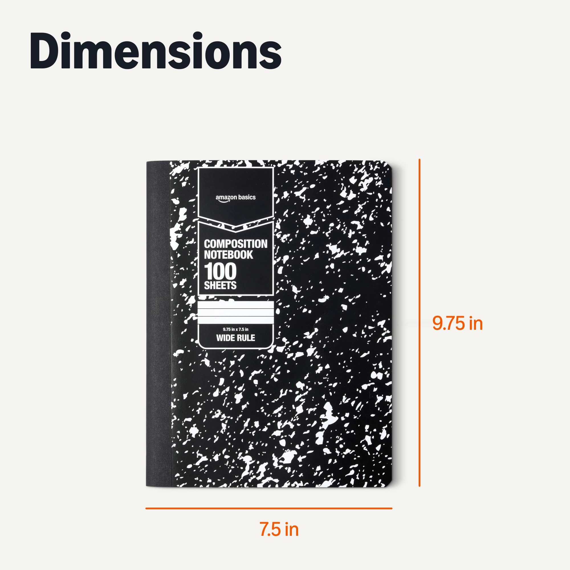 Composition Notebook - Lined 100 Sheets Pack