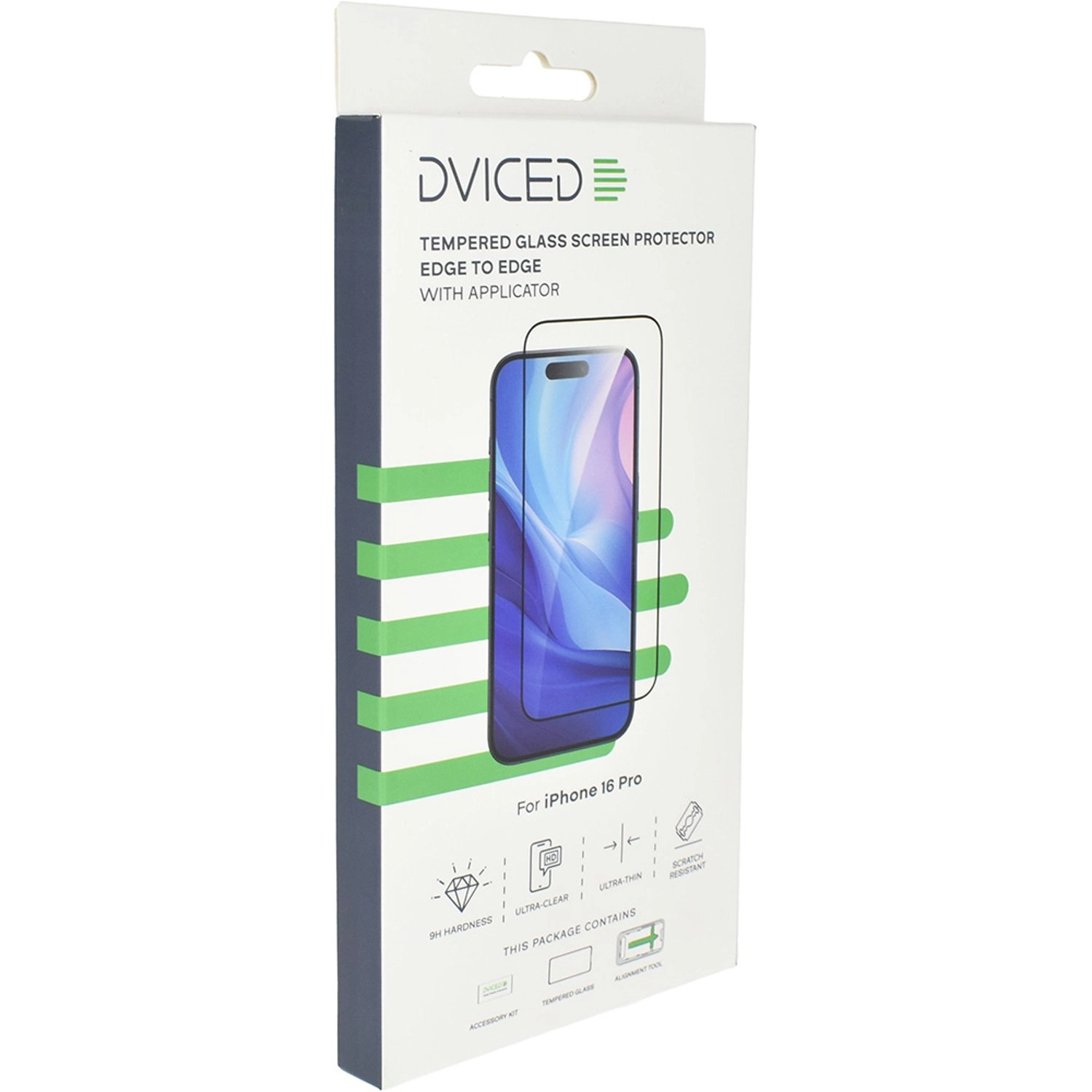 Clear Tempered Glass Screen Protector for iPhone 16 Pro