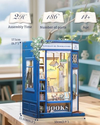 Book Nook - Miniature House Wooden 3D Puzzle