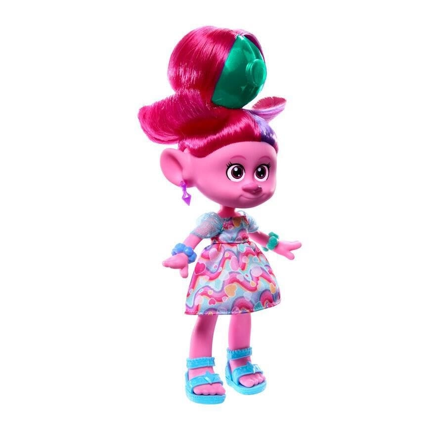Trolls Band Together Hairsational Reveals Fashion Doll - 10+ Accessories Transforming Hair Piece