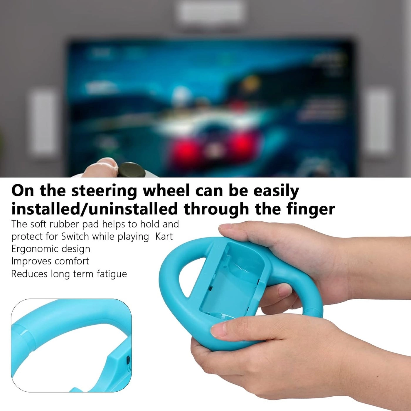 Steering Wheel - Red and blue Switch