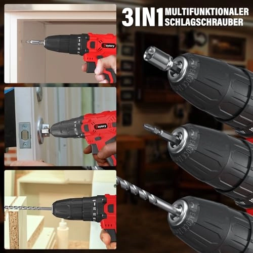 21V Cordless Power Drill - 1500mAh