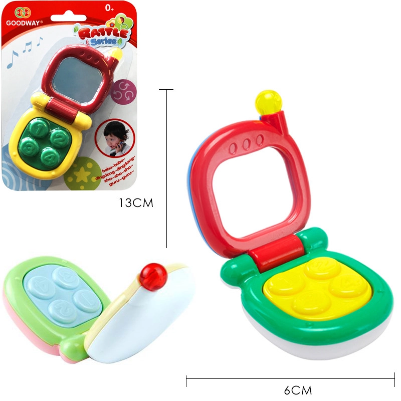 Baby Telephone Rattle Shaker Toy With Mirror - Suitable for 0 month and above