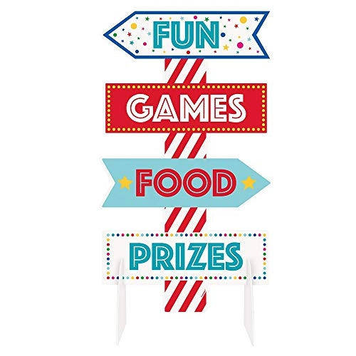 Circus Carnival Sign Centerpiece