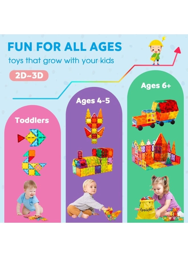 Magnetic Tiles - 136 pcs