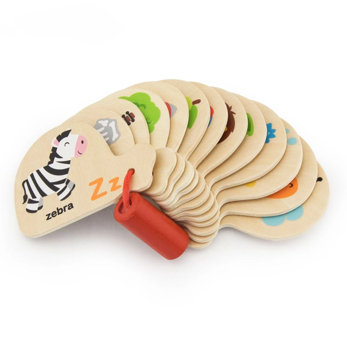 Mini Alphabet Letters Wood Book - 12 months+