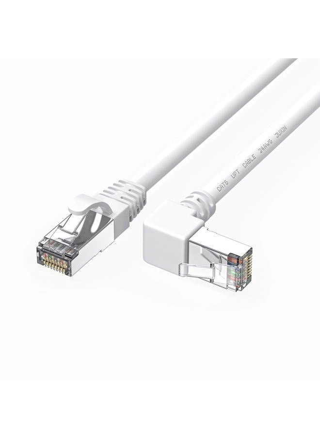JUXINICE 90 Degree CAT6 Ethernet Cable - 6FT 30FT